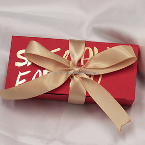 <strong>Rectangle</strong> New Simple Valentine' Day Gift Box Wedding Candy Favor Box <strong>Packaging</strong> with Ribbon Specially for You <strong>Chocolate</strong> Paper OEM - Product Image 5