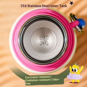 New Cute 316 Stainless Steel Vacuum <b>Flask</b> Portable Rope Handy Water <b>Bottle</b> for Drinking - Product Image 4