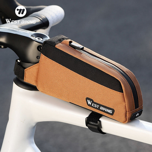 Sac de cadre compact et léger WEST BIKING 1L pour vélo, résistant à l'usure, sac de vélo portable pour tube supérieur, accessoire de cyclisme - Product Image 5