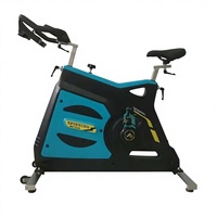 Bicicleta de spinning con marco de acero inoxidable sin necesidad de mantenimiento, transmisión por correa, resistencia ajustable por fricción, ecológica, para gimnasio.