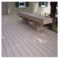 Revêtement de sol en composite bois-plastique résistant aux intempéries, aux UV et aux insectes, avec une garantie de 10 ans, terrasse en WPC