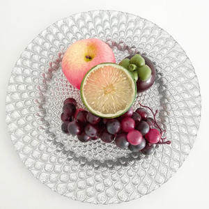 لوحات زجاجية فاخرة بنمط حديث وشاحن من الزجاج الصديقة33 Feather تصميم ذهبي فضي كريستالي أحمر خالي من الرصاص للبيع - Product Image 3