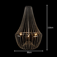 Lustres suspendus décoratifs de luxe pour mariages, événements, scènes, hôtels et salles de réception, en cristal, vente en gros
