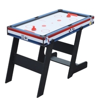 Table pliante multifonctionnelle 4-en-1 multisports pour enfants Pieds en bois massif avec piscine Hockey Ping-Pong Football