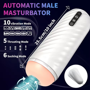 New Male Sex Toy Telescopic <b>Vibrating</b> Male Intelligent Sucking Masturbation Cup Machine Automatic Masturbation Cup - Product Image 3