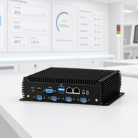 Mini PC Industrial Robusto OEM con CPU Intel de 12.ª Generación, Doble Pantalla, Linux, Sin Ventilador, 4 Puertos LAN, 4 Puertos USB 3.0, 4 Puertos USB 2.0, Computadora NUC