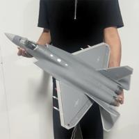 Modèle de chasseur furtif J-35 à l'échelle 1:24, 72 cm, modèle de collection en alliage militaire, cadeau décoratif