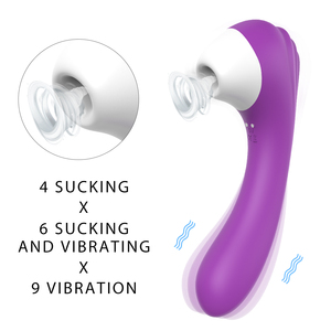 S-HANDE Massaggiatore Vaginale in Silicone, Stimolatore per Punto G, Clitoride e Capezzoli, <span class=keywords><strong>Vibratore</strong></span> Succhiante per Donne - Product Image 4