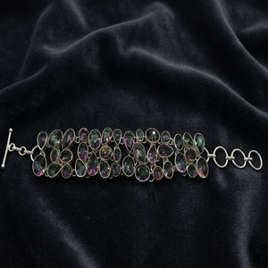 Pulsera de Plata 925 Art Palace, Estilo Bohemia Clásica con Cuentas y Cristal en Forma de Gota con Engaste de Bisel de Diamantes de Imitación, para Regalo de Mujer - Product Image 2