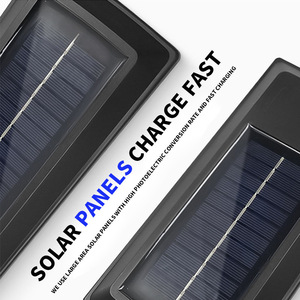 Lámpara Solar LED para Exteriores, Farola Solar Integrada con Sensor de Movimiento, Control Remoto a Prueba de Agua, Modelo LY de 5W - Product Image 1