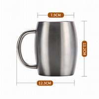 Tasse de voyage, avec double paroi, en acier inoxydable, 450ml, 15oz, tasse à café, pour voyage, livraison gratuite