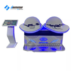 Jamma 2P 9D VR สไลด์เสมือนจริงจำลองการบินจำลองพร้อมแพลตฟอร์มการเคลื่อนไหว3DOF สำหรับสวนสนุก VR Park - Product Image 2