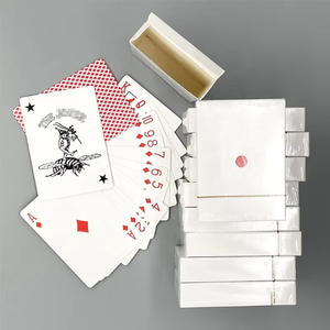 Nouvelle mise à niveau professionnelle usine personnalisé Double face quatre couleurs impression jeu de cartes à jouer en vrac <span class=keywords><strong>Poker</strong></span> - Product Image 4