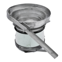 Alimentateur vibrant en acier inoxydable réglable personnalisé, équipement d'alimentation par vis, bol antibactérien, alimentateur vibrant, nouveau modèle à 2 étages