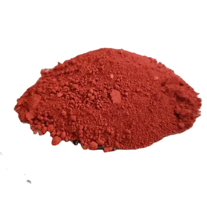 Oxyde de fer rouge red101 110 120 130 138 190 pigment d'oxyde de fer rouge d'art pour béton Ciment et construction