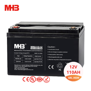 Mhb MMG110-12 <span class=keywords><strong>batterie</strong></span> solaire de stockage d'énergie Agm Vrla 12v <span class=keywords><strong>110ah</strong></span> <span class=keywords><strong>batterie</strong></span> <span class=keywords><strong>gel</strong></span> plomb-acide de loisirs pour les équipements électriques industriels - Product Image 1