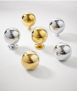 <span class=keywords><strong>Poignée</strong></span> de tiroir de meuble moderne de luxe en laiton, à trou unique, <span class=keywords><strong>chromée</strong></span> argentée, style français, pour porte de cuisine ou de placard, <span class=keywords><strong>poignée</strong></span> française - Product Image 1