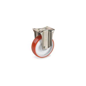 TELLURE ROTA - 608223 Roues d'injection en polyuréthane, polyamide 6 centre, support fixe type P-largeur de roue 35mm, ø 125 mm - Product Image 1
