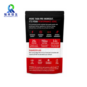 Poudre Protéinée Pré-Entraînement Fraise pour Adultes 30g <span class=keywords><strong>Whey</strong></span> Citrulline Bêta-Alanine Complexe BCAA 300g 20 Portions Complément Sportif - Product Image 2