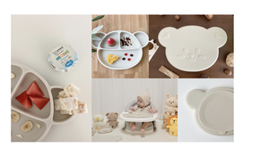 Piastra di aspirazione dell'orsetto, piastre antiscivolo per bambini con coperchio per Non più disordine nel tempo dei pasti - Product Image 4