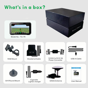 Ricoel 7-inch không thấm nước GPS navigation hướng dẫn hiển thị cho máy kéo 20cm Độ chính xác gnss nông nghiệp nông nghiệp ảnh người xem - Product Image 3