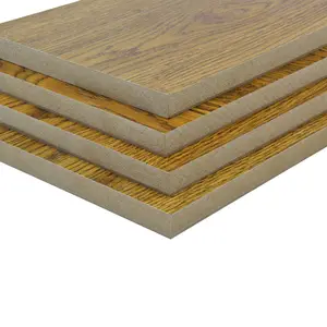 Tablero de mdf con revestimiento de melamina, ranura de mdf, resistente al agua, 12mm, 15mm, 18mm