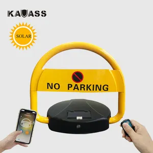 KAVASS plegable remoto privado coche eléctrico reservado barrera de estacionamiento solar Bloqueo de estacionamiento remoto automático
