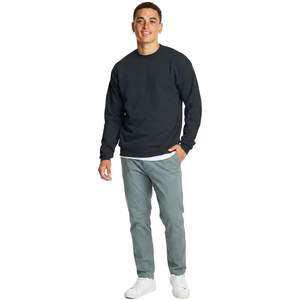 Service OEM 100% coton col rond sweat uni personnalisé hommes vêtements pull surdimensionné sweat et sweats à capuche expédition DDP - Product Image 1