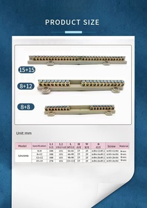 XP6509D-8 + 12 trung tính mặt đất thanh điện phân phối thiết bị đầu cuối khối kết nối - Product Image 3