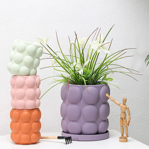 Balcon Moderne <span class=keywords><strong>Rond</strong></span> Épaissir Bonsaï Pots Pots En Terre Cuite Pour Plantes Durable En Céramique Succulente Planteur - Product Image 2