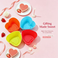Cetakan Muffin Silikon Food Grade Reusable untuk Kue, Puding, Jelly, Lilin, Sabun Buatan Tangan, Kerajinan DIY 1 Buah Cuci Tangan
