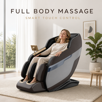Fauteuil de massage électrique Oyeal moderne à gravité zéro avec massage des pieds et du cou, contrôle de la minuterie, style cuir, commande vocale, chauffage