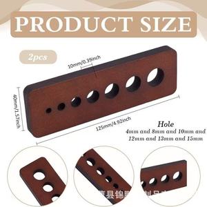Removedor de Hojas de Vegetales de Madera, 2 Piezas, Herramientas Manuales Reutilizables para Frutas y Verduras - Product Image 3