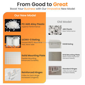 Qilipsu UL94-V0 pc/abs צומת חשמל עמיד למים 13.8 "x 9.9" x 5.9 "פלסטיק חיצוני IP66 - Product Image 4