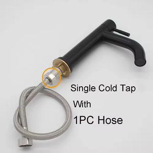 ברז כיור מודרני גבוה שחור מט, ידית אחת, ברז אמבטיה איכותי, עמיד בפני חלודה וקורוזיה - Product Image 3