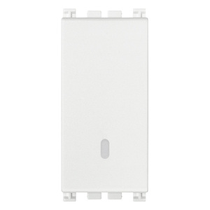 Push <b>Button</b> Switch 1P 10A White Antibacterial 4.1x2.8x5.3cm - Product Image 1