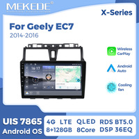 MEKEDE X10 X20 X30 X40 UIS7865 8+128G QLED AKM DSP CarPlay sans fil Android Auto pour Geely EC7 2014-2016