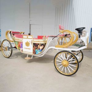 Carruaje decorativo pintado para el transporte de turistas en castillos, sitios turísticos y bodas. - Product Image 2