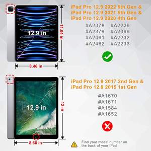 เคสกันกระแทก HGD รุ่นรักษ์โลก สำหรับ <span class=keywords><strong>iPad</strong></span> <span class=keywords><strong>Pro</strong></span> 12.9 นิ้ว เคสแท็บเล็ตอเนกประสงค์ EVA พร้อมช่องใส่ปากกา รุ่นปี 2022/<span class=keywords><strong>2021</strong></span>/2020/2018 - Product Image 5