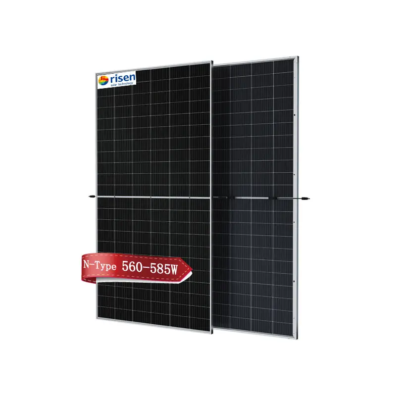 सौर पीवी निर्माता सौर पैनल 560w-560w-585w n-प्रकार बिफेशियल सोलर पैनल