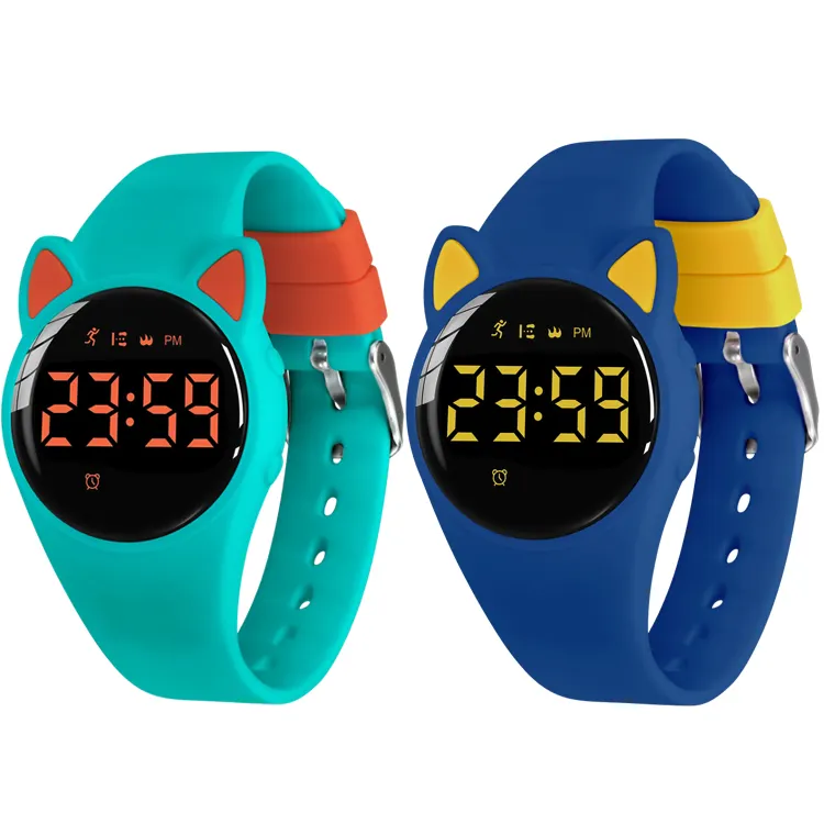 Sport Fitness Alarm mit USB-Aufladung LED-Smartwatch Armband Digitaluhr für Kinder Kinder