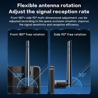Adaptateur WiFi USB-A UGREEN CM761 pour ordinateur de bureau, adaptateur WiFi 6 USB AX300, antenne à gain élevé 3dBi, pilote intégré pour Win 11