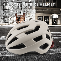 Casque de vélo de route haute visibilité Honortour HT-003 avec feu arrière LED intégré, mousse EPS résistante aux chocs, coque ABS, sport