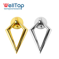 WELLTOP Vente en gros de quincaillerie d'ameublement Poignée de porte en alliage de zinc Bague de traction en diamant Bouton décoratif de canapé pour dossier de chaise de canapé