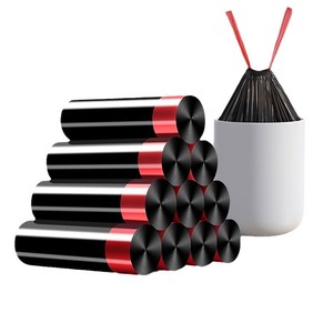 Bolsas de Basura de Plástico con Cordón, Cuerda Reforzada para Hogar, Cocina, Oficina, Higiene, Limpieza, Clasificación, Opciones de Logotipo Personalizado - Product Image 4