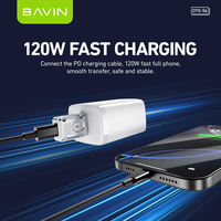 BAVIN adaptor USB Tipe c ke Usb 3.1 OTG56, 120W 10Gbps adaptor Usb c betina ke USB a Male Converter pembaca kartu adaptor Otg