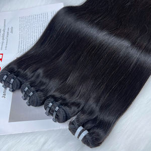 100% extensiones de cabello de trama de piel vietnamita de alta calidad Natural paquete de calidad recta de hueso dibujado Doble - Product Image 4