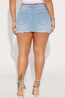 Mini-jupe en jean taille haute pour femme, délavage bleu clair/foncé, ourlet brut, effet usé, style streetwear Y2K rétro, vente en gros