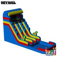 Hébergement élevé gonflable de glissière d'eau de tortue de double ruelle de Offre Spéciale pour l'amusement de partie de piscine à vendre ou à louer
