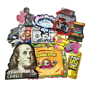 Tùy Chỉnh In Nắp Kéo 3.5 8 Mùi Bằng Chứng Rỗng Cookie Kẹo DVD Trường Hợp Vòng Tròn Đĩa <span class=keywords><strong>CD</strong></span> Hình Dạng 3.5G Chết Cắt Cali Mylar Túi - Product Image 3